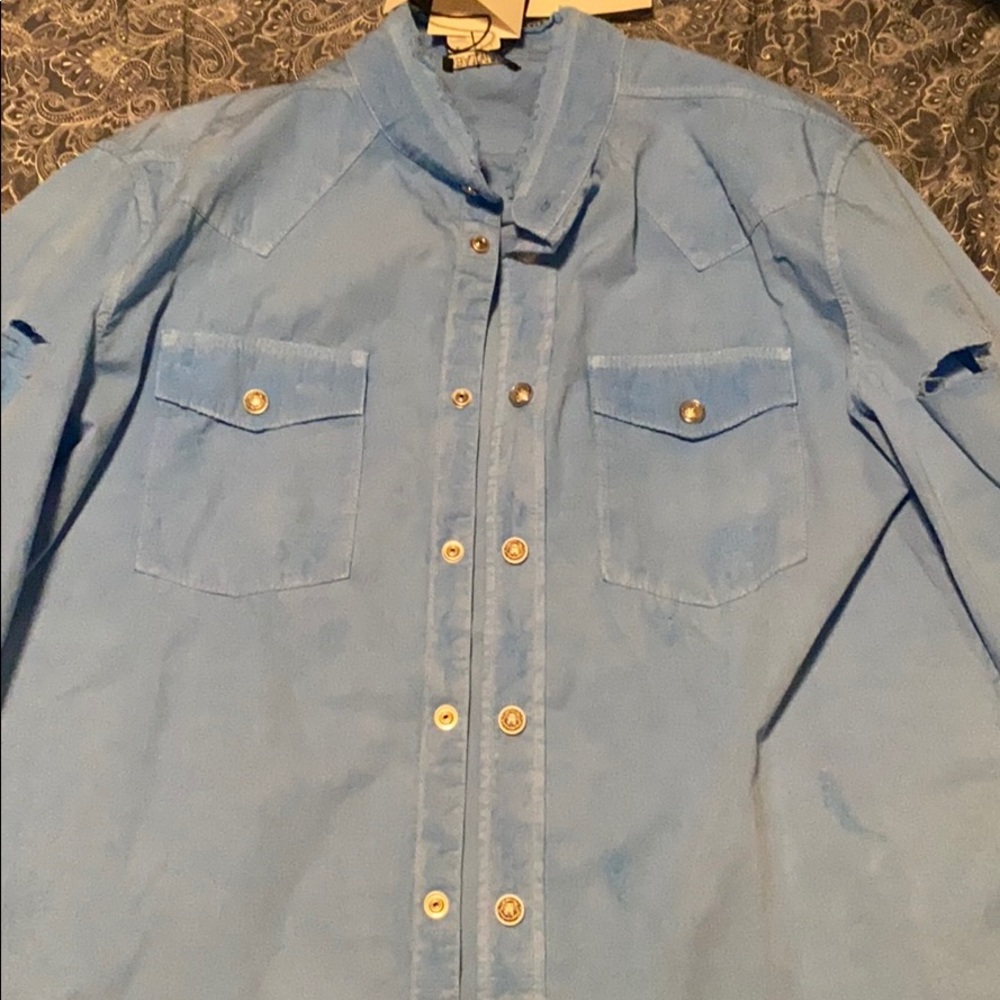 100% Authentic Balmain Paris Western Shirt